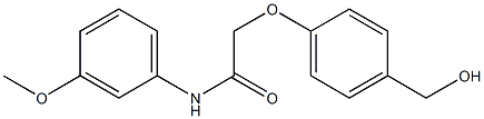 2-[4-(hydroxymethyl)phenoxy]-N-(3-methoxyphenyl)acetamide 구조식 이미지