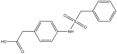 2-[4-(phenylmethanesulfonamido)phenyl]acetic acid 구조식 이미지