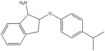 2-[4-(propan-2-yl)phenoxy]-2,3-dihydro-1H-inden-1-amine 구조식 이미지