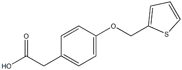 2-[4-(thiophen-2-ylmethoxy)phenyl]acetic acid Structure