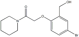 2-[4-bromo-2-(hydroxymethyl)phenoxy]-1-(piperidin-1-yl)ethan-1-one Structure