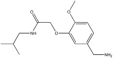 2-[5-(aminomethyl)-2-methoxyphenoxy]-N-(2-methylpropyl)acetamide 구조식 이미지