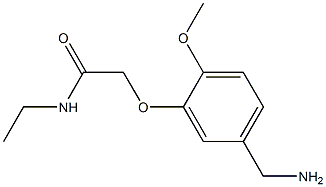 2-[5-(aminomethyl)-2-methoxyphenoxy]-N-ethylacetamide 구조식 이미지