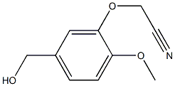 2-[5-(hydroxymethyl)-2-methoxyphenoxy]acetonitrile Structure