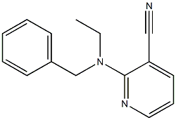 2-[benzyl(ethyl)amino]pyridine-3-carbonitrile 구조식 이미지