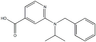 2-[benzyl(propan-2-yl)amino]pyridine-4-carboxylic acid 구조식 이미지