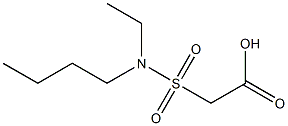 2-[butyl(ethyl)sulfamoyl]acetic acid Structure