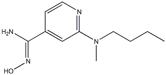2-[butyl(methyl)amino]-N'-hydroxypyridine-4-carboximidamide 구조식 이미지