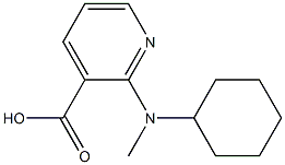 2-[cyclohexyl(methyl)amino]pyridine-3-carboxylic acid 구조식 이미지