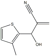 2-[hydroxy(3-methylthiophen-2-yl)methyl]prop-2-enenitrile Structure