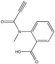 2-[methyl(propioloyl)amino]benzoic acid Structure
