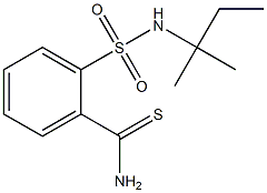 2-{[(1,1-dimethylpropyl)amino]sulfonyl}benzenecarbothioamide Structure