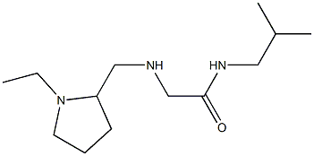 2-{[(1-ethylpyrrolidin-2-yl)methyl]amino}-N-(2-methylpropyl)acetamide 구조식 이미지