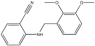 2-{[(2,3-dimethoxyphenyl)methyl]amino}benzonitrile 구조식 이미지