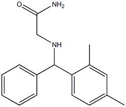 2-{[(2,4-dimethylphenyl)(phenyl)methyl]amino}acetamide 구조식 이미지