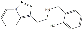 2-{[(2-{[1,2,4]triazolo[3,4-a]pyridin-3-yl}ethyl)amino]methyl}phenol 구조식 이미지