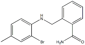 2-{[(2-bromo-4-methylphenyl)amino]methyl}benzamide Structure