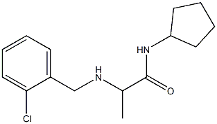 2-{[(2-chlorophenyl)methyl]amino}-N-cyclopentylpropanamide 구조식 이미지