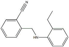 2-{[(2-ethylphenyl)amino]methyl}benzonitrile 구조식 이미지