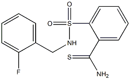 2-{[(2-fluorophenyl)methyl]sulfamoyl}benzene-1-carbothioamide Structure