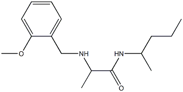 2-{[(2-methoxyphenyl)methyl]amino}-N-(pentan-2-yl)propanamide 구조식 이미지