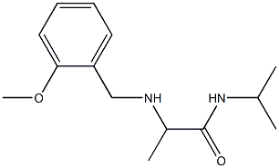 2-{[(2-methoxyphenyl)methyl]amino}-N-(propan-2-yl)propanamide 구조식 이미지