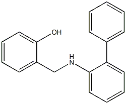 2-{[(2-phenylphenyl)amino]methyl}phenol Structure