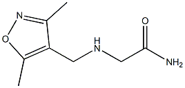 2-{[(3,5-dimethyl-1,2-oxazol-4-yl)methyl]amino}acetamide 구조식 이미지