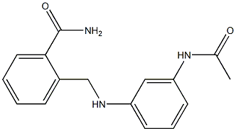 2-{[(3-acetamidophenyl)amino]methyl}benzamide 구조식 이미지