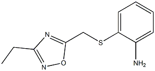 2-{[(3-ethyl-1,2,4-oxadiazol-5-yl)methyl]sulfanyl}aniline 구조식 이미지