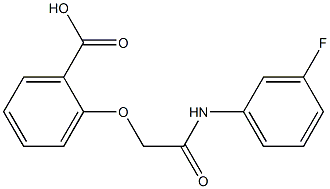 2-{[(3-fluorophenyl)carbamoyl]methoxy}benzoic acid 구조식 이미지