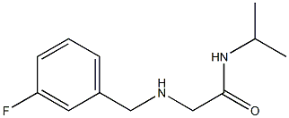 2-{[(3-fluorophenyl)methyl]amino}-N-(propan-2-yl)acetamide Structure