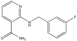 2-{[(3-fluorophenyl)methyl]amino}pyridine-3-carboxamide 구조식 이미지