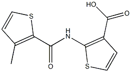 2-{[(3-methylthien-2-yl)carbonyl]amino}thiophene-3-carboxylic acid Structure