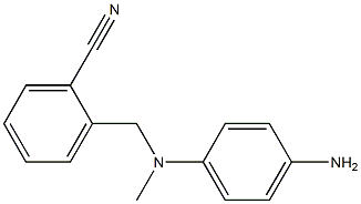 2-{[(4-aminophenyl)(methyl)amino]methyl}benzonitrile 구조식 이미지