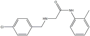 2-{[(4-chlorophenyl)methyl]amino}-N-(2-methylphenyl)acetamide Structure