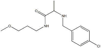 2-{[(4-chlorophenyl)methyl]amino}-N-(3-methoxypropyl)propanamide Structure