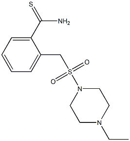 2-{[(4-ethylpiperazine-1-)sulfonyl]methyl}benzene-1-carbothioamide Structure
