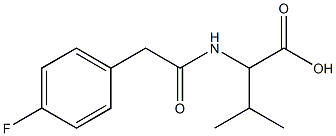 2-{[(4-fluorophenyl)acetyl]amino}-3-methylbutanoic acid Structure