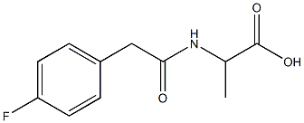 2-{[(4-fluorophenyl)acetyl]amino}propanoic acid 구조식 이미지