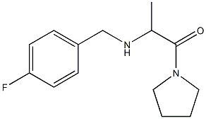 2-{[(4-fluorophenyl)methyl]amino}-1-(pyrrolidin-1-yl)propan-1-one Structure