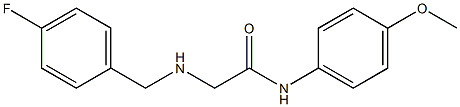 2-{[(4-fluorophenyl)methyl]amino}-N-(4-methoxyphenyl)acetamide Structure