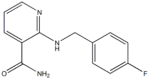 2-{[(4-fluorophenyl)methyl]amino}pyridine-3-carboxamide 구조식 이미지