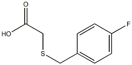 2-{[(4-fluorophenyl)methyl]sulfanyl}acetic acid Structure