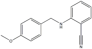 2-{[(4-methoxyphenyl)methyl]amino}benzonitrile 구조식 이미지