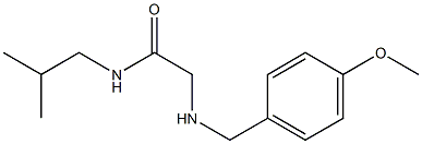 2-{[(4-methoxyphenyl)methyl]amino}-N-(2-methylpropyl)acetamide Structure