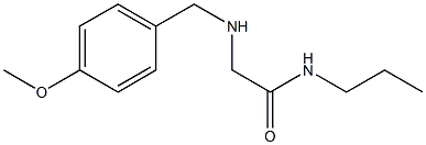 2-{[(4-methoxyphenyl)methyl]amino}-N-propylacetamide Structure