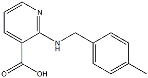 2-{[(4-methylphenyl)methyl]amino}pyridine-3-carboxylic acid 구조식 이미지