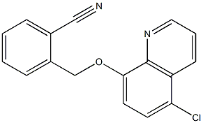 2-{[(5-chloroquinolin-8-yl)oxy]methyl}benzonitrile 구조식 이미지