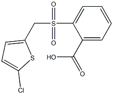 2-{[(5-chlorothiophen-2-yl)methane]sulfonyl}benzoic acid 구조식 이미지